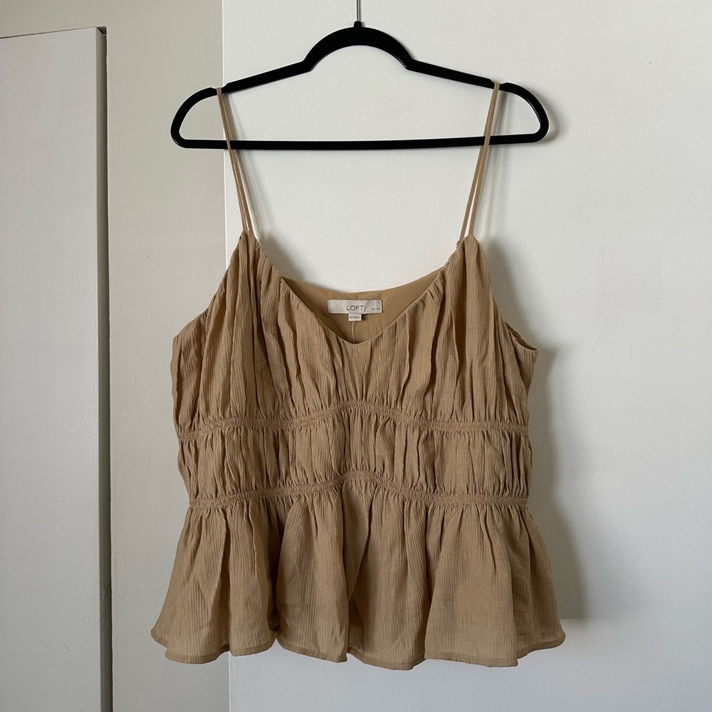 LOFT Camel Camisole Top